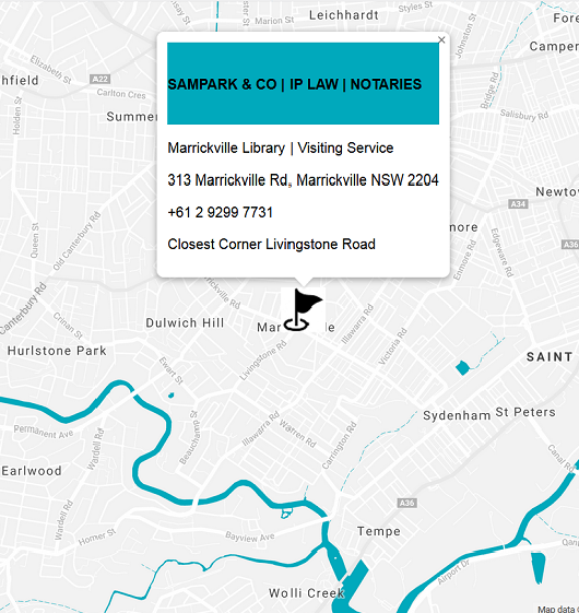 Notary Marrickville | Location Map