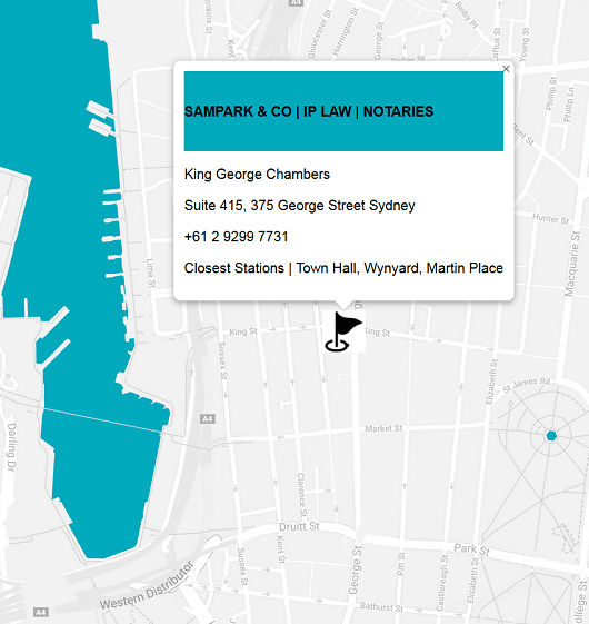 Notary Sydney CBD Location Map